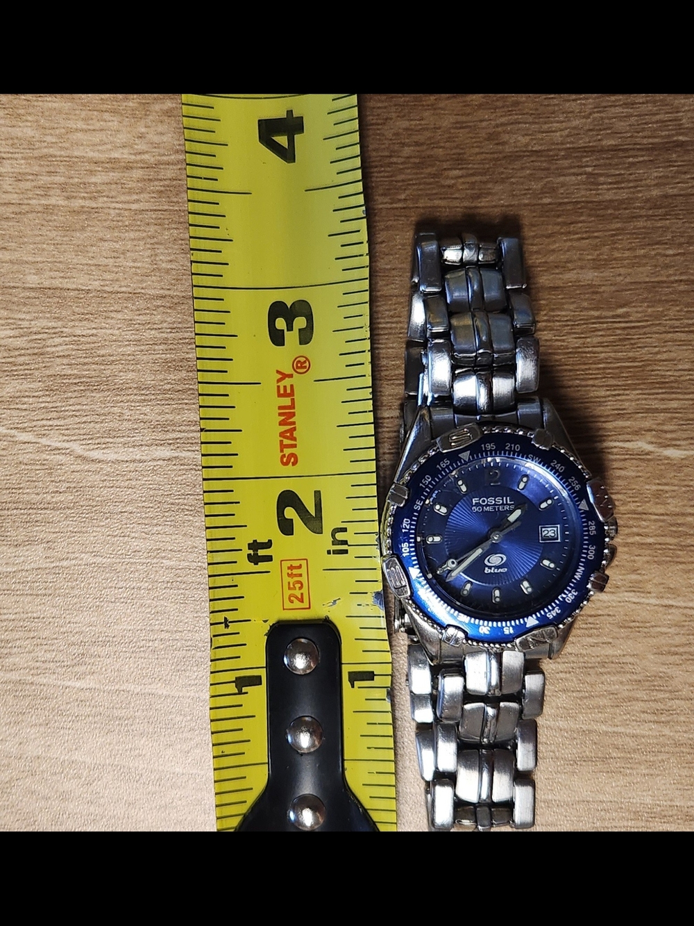 Fossil Stainless Steel Watch with Blue Dial - Picture 2 of 5